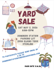 Spring Yard Sale @ Dominion Station Clubhouse